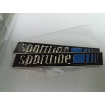 Sportline-Emblem aus Metall, emailliert, für Mercedes Benz W201 W124