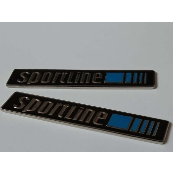 Sportline-Emblem aus Metall, emailliert, für Mercedes Benz W201 W124